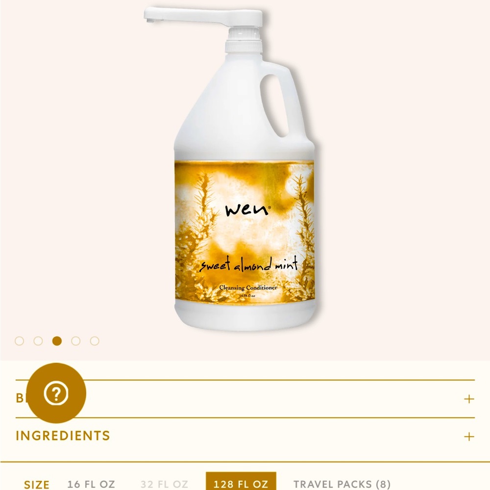 WEN hair product 128 oz great price